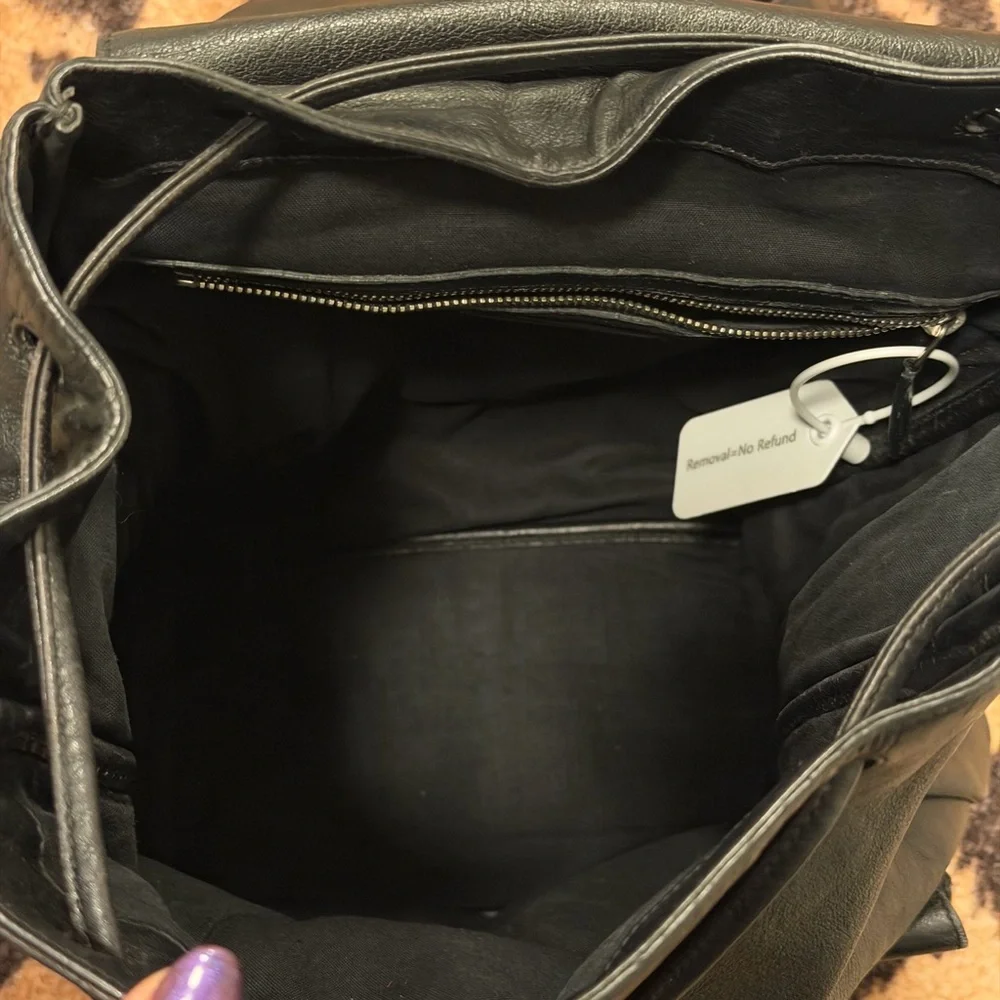 Pre-loved YSL Black Backpack